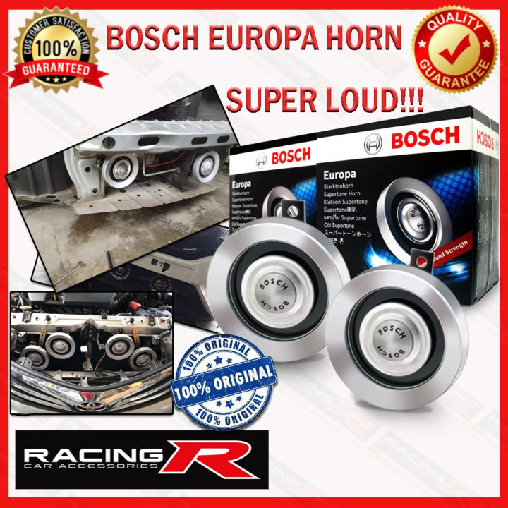 Bosch EUROPA Super tone Horn Super Loud Horn SILVER ( Car Accessories ) (  Car Accessories ) | Lazada PH