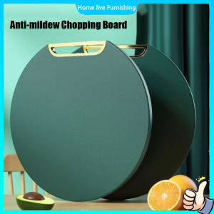 Chopping Board Knife Board Double-Sided Food-Grade PE Cutting Board Anti-mildew Non-slip Round Rotatable Sticky