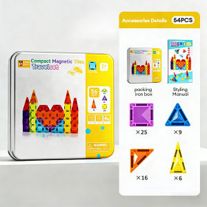 42/36 PC Colourful Magnetic Building Blocks Magnetic Window Tiles Creative Splicing Toy Set | 3-6 Years