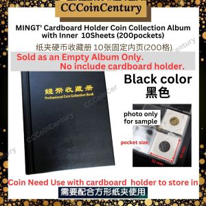 Album 200 pocket Koleksi Penyimpanan Syiling Berkadbod Cardboard Coin Collections Book 200pockets