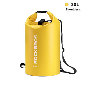ROCKBROS 20-40L Sport Swimming Bag PVC Waterproof Backpack Fashion Bags for Women Men Sport Outdoor Hiking Shoulder Folding Bags