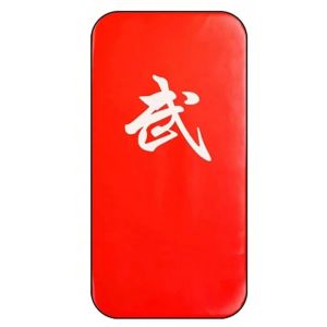 GORGE Adjustable Strap Taekwondo Kick Pad PU Leather Ergonomic Grip Curved Kick Shield Muay Thai Strike Target for Fitness Training