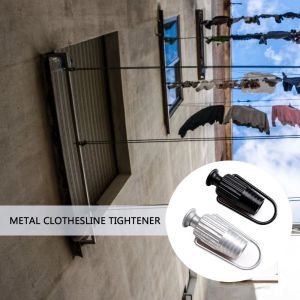RGFV Premium Aluminium Clothesline Rope Tightener Heavy Duty Standard Compatible Clothes Line Tensioners Heavy Duty Adjustable Tautness Spring Ball Bearing Tensioner Pulleys