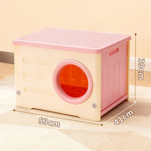 HATELI Cat Bed Stray Cat House for Outdoor Indoor Use Plastic Stackable Feral Cat Shelter Indoor Cat House Insulated Weatherproof Dog Bed Elevated Bed Nest All-season Universal dog bed for shih tzu