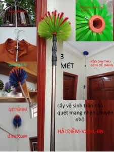 (CCN3)Chổi quét mạng nhệnsào Rút inox vệ sinh trần nhà đồ lau bụi trên cao làm cán vợt cá sào treo chim cọc mắc mànmóc cành câyphơi quần áo