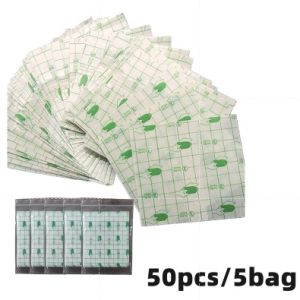 100pcs PU Waterproof Plaster Transparent Glue Medical Wound Dressing Tape Fixer Plaster 10*12CM