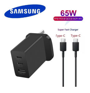 Samsung 65W 45W 25W 15W Super Fast Charger 2.0 – Type C USB C Travel Adapter for Galaxy Note S24 S23 S22 Ultra FE 3