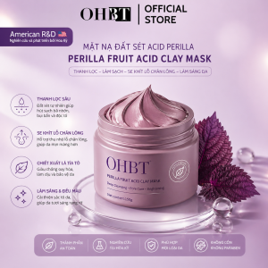 Mặt Nạ Đất Sét Tía Tô OHBT “Làm sạch Tái sinh” Perilla Fruit Acid Clay Mask 150ML