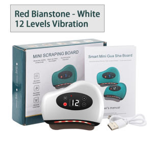 Dearbeauty Electric Gua Sha Board Micro Frequency Massage Hot Compress Dredging Meridian Lymphatic Drainage Facial Skin Lifting Back Massage Scraping Board Soothe Tense Muscles