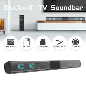 ZeiSongs Home theater audio subwoofer surround soundWireless RGB bluetooth speaker sound bar TV computer echo wall strip with TFcard AUX