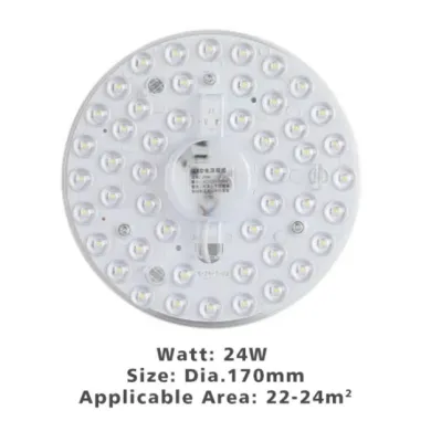 12W / 18W / 24W / 36W Replaceable LED Board PureWhite（6000K）/ WarmWhite（3000K） led ceiling light board Lens Light Beads Replace Fluorescent Tube LED Light Ceiling Light Magnet Lamp
