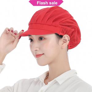 SHENHAO2🎀 Đầu bếp Hat chống bụi hội thảo phục vụ hat nhà máy thực phẩm làm việc hat căng tin làm việc hat