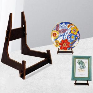 ODZ5L Wooden Art Display Stand Anti-Slip 4.5/6/8inch Book Display Stand Easel Stand Multi-purpose Picture Frame Stand Picture Frame