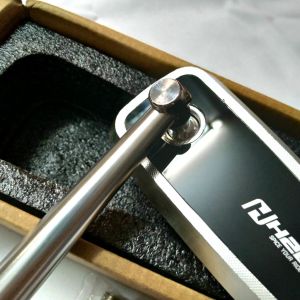 Gương/ kính chiếu hậu xe máy H2C hàng cao cấp - nhôm CNC sáng bóng - nhiều ốc gắn cho mọi loại xe (giá 1 kính bên trái)