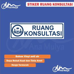 STICKER ANA MULYA STIKER RUANG KONSULTASI / STIKER RUMAH SAKIT / STIKER KLINIK / STIKER PUSKESMAS