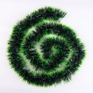 10Pcs Tinsel Garland for Christmas Tree Decor Xmas Tree Hanging Pendent Christmas Tinsel Ribbon Garland Green Wreath Green Garland Christmas New Year Party Home Decorations