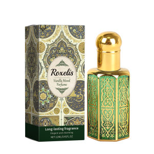 Roxelis Arabic Style Perfume Vanilla Fresh Light Elegant Gentle Long-lasting Fragrance Exudes Charm Portable Atmosphere Perfume