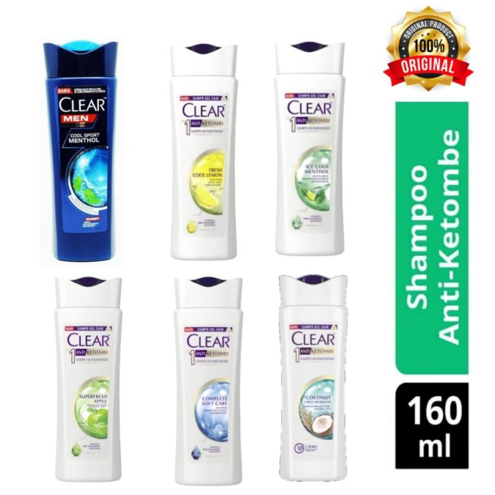 CLEAR Shampoo Anti Ketombe | Anti Dandruff 160ml - Complete Soft