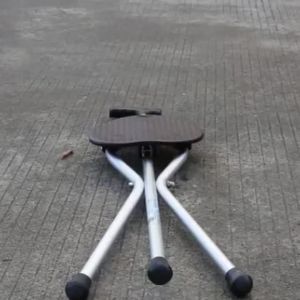 Adjustable Tungkod Foldable Quad Cane Chair Heavy Duty For Elderly Walking Stick With Back