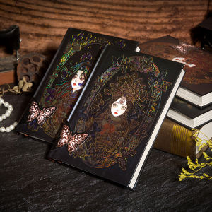 3D Pop up notebook A5Notebook Vintage Retro Notebook Hand-drawn illustration School Supplies Notebook Gift Kraft paper Scribbles Writing Composition Notebook ﻿