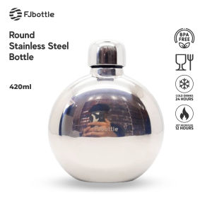 FJbottle - Botol Minum Unik Bentuk Bulat Stainless Steel 420ML - SR2031SR