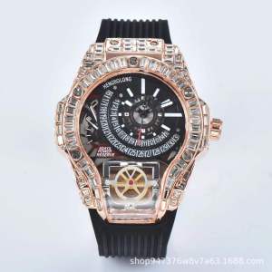 Jasons personalized upgraded version of Warcraft Mens Business Diamond-Embellished Non-Mechanical Calendar Quartz Watch Wholesale