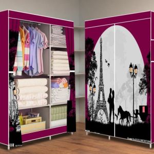 Ella Mall COD Stylish 3D Non Woven Clothes Storage Wardrobe Easy to Install