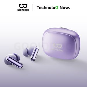 GOOJODOQ J247 Active Noise Cancellation Bluetooth Earphones Bluetooth 5.3 Wireless Earbuds Touch Control Call Clarity Comfortable In-Ear Fit