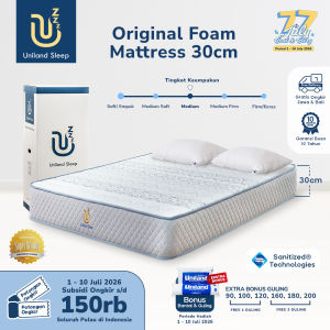 Uniland Sleep Kasur Busa Original 30cm Foam Mattress Box Free Bantal & Free Ongkir Jawa Bali