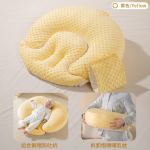Newborn Anti Reflux Baby Pillow Reversible All Season Nursing Pillow Spit Up Prevention Removable Cover Ergonomic Wedge Support Breastfeeding And Infant Sleep