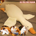 50-160CM Soft Goose Stuffed Toy Big White Duck Funny Soft Long Pillow Animal Children's Birthday Gifts Present Anak Patung Mainan. 
