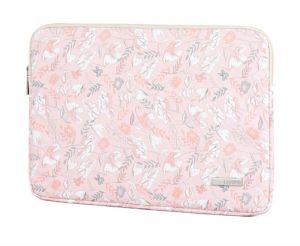 (11~15 Inch)Typo Laptop Bag Pink Flower Pattern Laptop Sleeves Matebook Bag Waterproof Shockproof Protective Case 平板电脑包