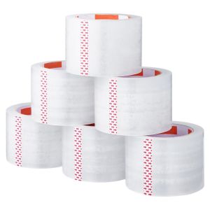 VERMILL 100/150m High Viscosity Clear Adhesive Tape Strong Adhesion Tear-Resistant Clear Packing Tape Durable Transparent Packaging Tape Home Use