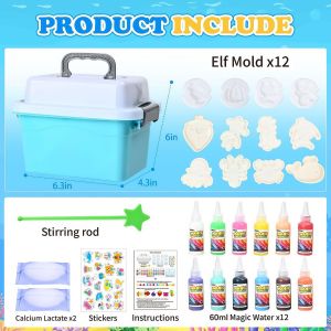 DIY Magic Water Elf Toys Set Kids Art Craft Educational Toys Handmade Slime Toys Funny Game Type Magic Water Elf