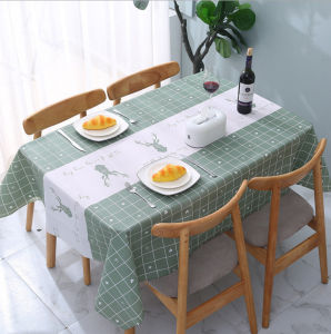 XHOME【Philippines Local+COD】 Waterproof Oilproof Dust-proof PVC plastic Rectangle Table Cover plain Protector Tablecloth 4 set table cover transparent