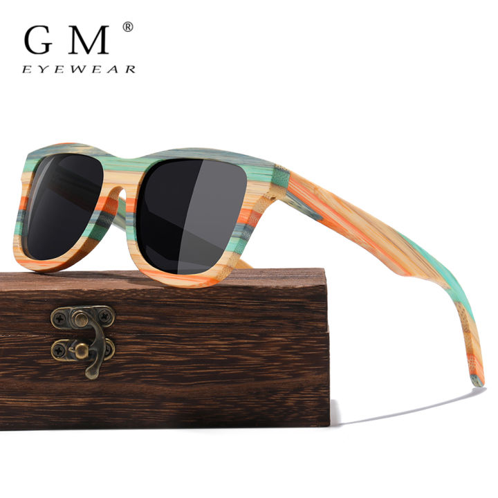 GM Fashion Bamboo and Wood Polarized sunglasses for men and