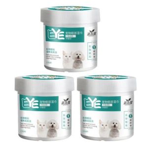 (HCM-Loại tốt) Bông Lau Vết Ố Mắt - Bông Vệ Sinh Tai Cho Chó Mèo 130 miếng và 200 Miếng