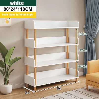 STON Book Shelf Multipurpose Shelves Living Room Simple Bookshelf Household Floor Multi-tier Book Storage Rack 书架
