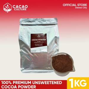 Premium Unsweetened Cocoa Powder 1kg - CACAO CULTURE - Davao-Made Pure Cocoa for Baking & Beverage