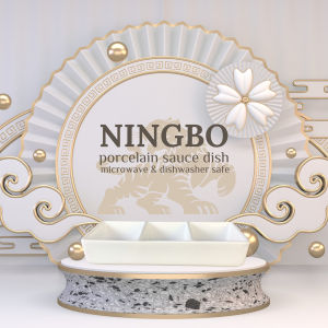 NINGBO Ceramic Sauce Dish | Mangkok Saos Keramik | Tempat Sambal Porselen