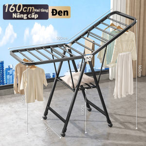 Giá phơi quần áo gấp gọn kệ phơi quần áo thông minh