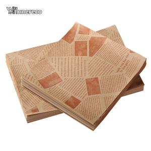 500Pcs Deli Wrap Wax Paper Sheet 25x25cm Basket Liners Food Picnic Paper Sheets for Sandwich Burger Greaseproof Food