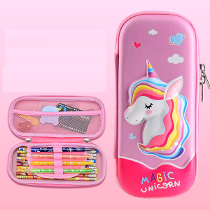 Tempat Pensil / Pencil Case Cute Box Karakter Unicorn 3D etc Murah Import
