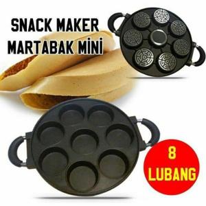 [ PROMO ] Cetakan Kue Martabak Mini - Apem - Cilor - 8 lubang datar