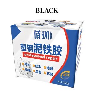 Iron Glue Strong Repair Plastic Steel Mud Waterproof Leak Repair Crack Repair Glue Adhesive Plastic Clay Repair Glue Iron Glue Multi-functional Plastic Steel Clay Iron Repair Adhesive Anti Corrosion Crack Plugging Repair Strong Waterproof AB Glue
