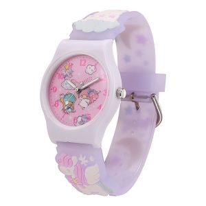 New Cartoon Kuromi Melody Cinnamoroll Watch for Elementary School Kids Childrens Watch Quartz Watch Pointer Style Cute Sanrio for Girls with Gift Box