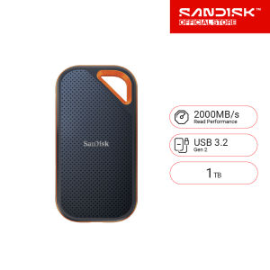SanDisk Extreme Pro Portable SSD 1TB SDSSDE81 USB 3.2 Gen 2x2 Type C - (SDSSDE81-1T00-G25)