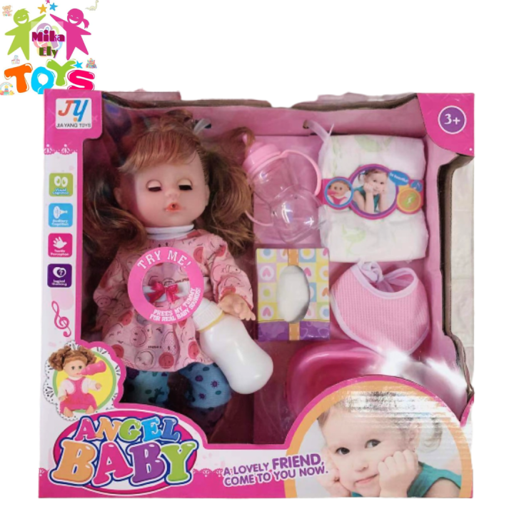 Baby doll that store cries and pees