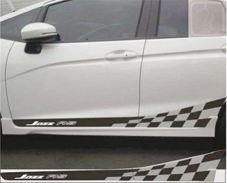 cutting sticker mobil jazz rs tema racing stiker variasi striping jazz ...
