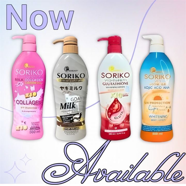 Soriko Thailand 500ml Collagen Lotion Whitening Lotion Original With SPF 50  For Men Women Milk UV Milk Mineral Ingredients Brown Soriko Goat Pink Soriko  Collagen Regular Size Single Item - Lazada